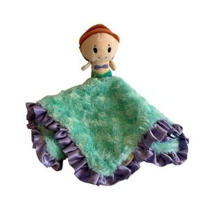 Hallmark Disney Itty Bittys Little Mermaid Ariel Lovey Security Blanket Swirls